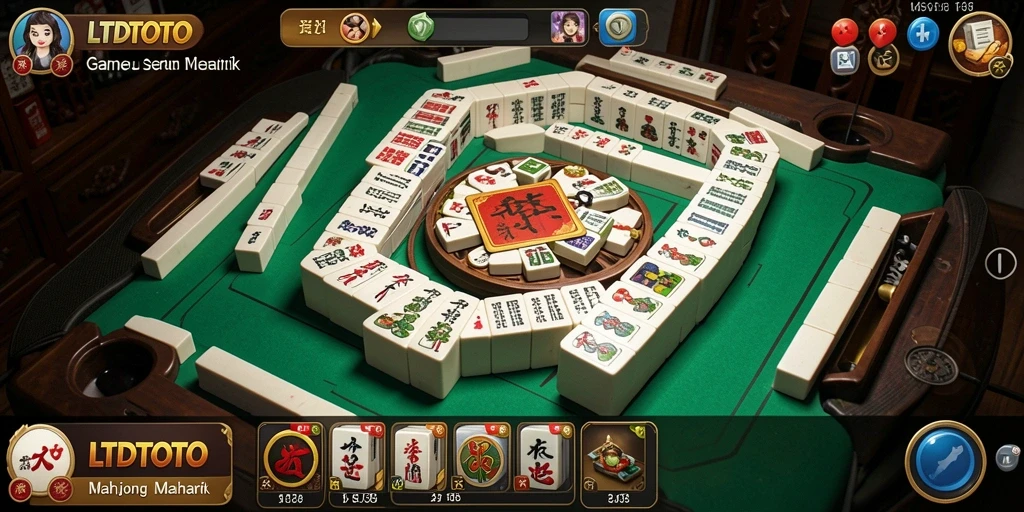 Tampilan gameplay seru dari LTDTOTO saat bermain Mahjong.