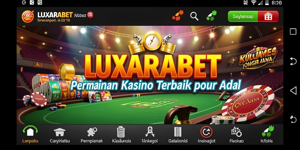 Tampilan gameplay LUXARABET yang menarik dan mendebarkan.