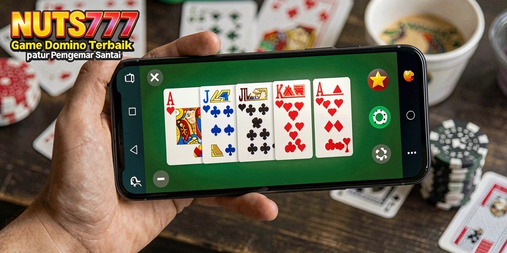 Screenshot gameplay NUTS777 yang menampilkan aksi seru permainan Domino.