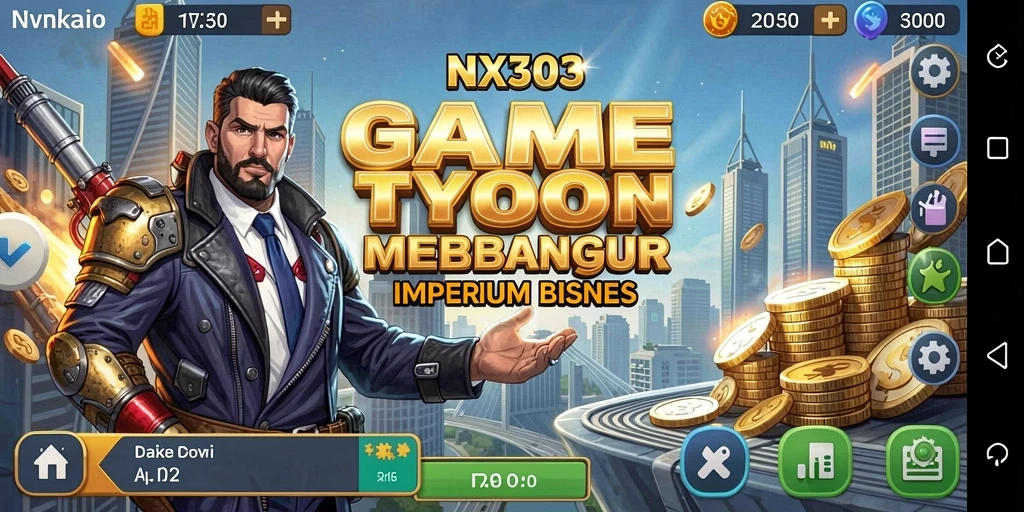 Tampilan gameplay NX303 yang menarik dan penuh strategi Tycoon.