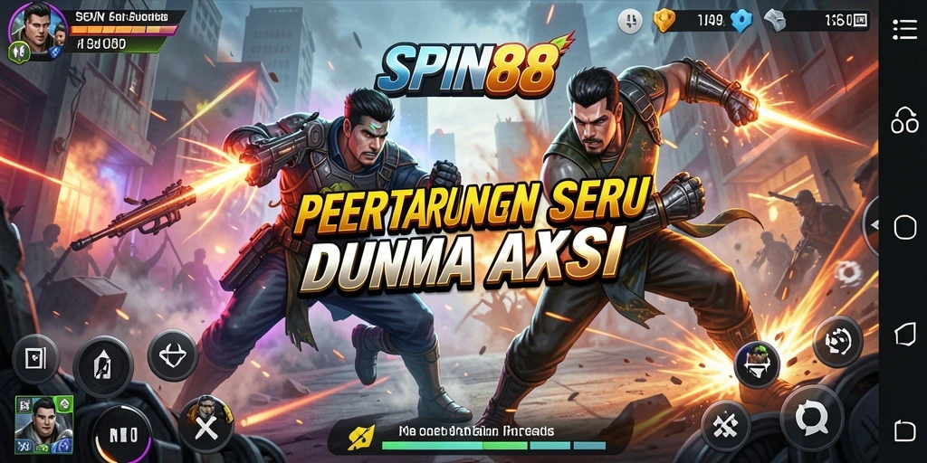 Tampilan screenshot SPIN88 memperlihatkan aksi pertarungan yang intens.