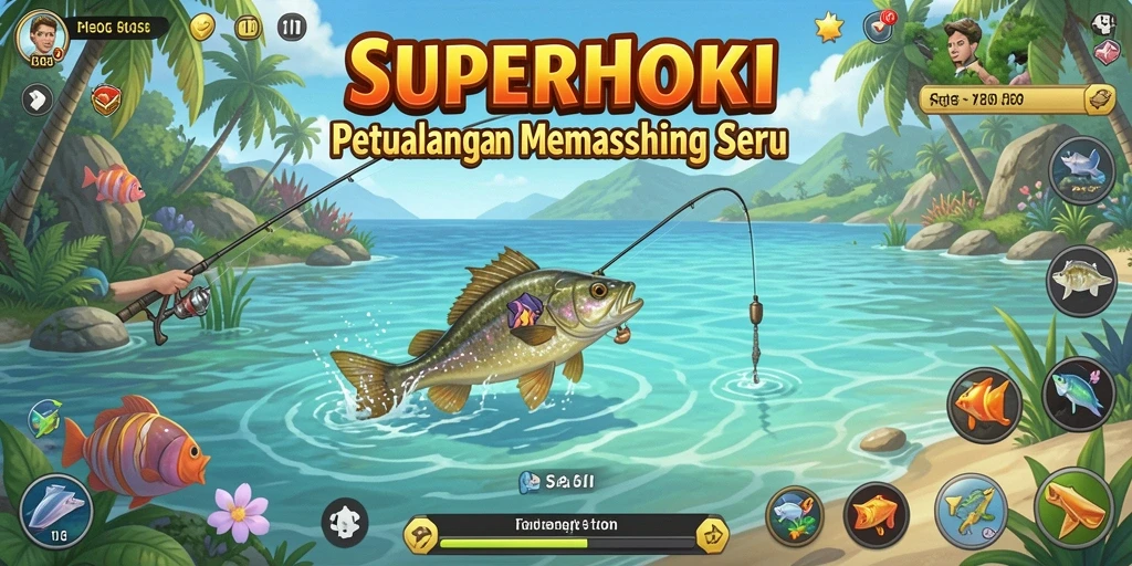 Tangkapan besar dalam permainan memancing SUPERHOKI