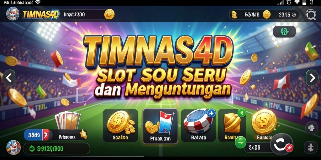 Screenshot utama TIMNAS4D menampilkan gameplay slot yang menarik.